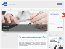 Tablet Screenshot of e-tax.com.pl